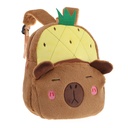 MOCHILA 11" DE PELUCHE CAPIBARA