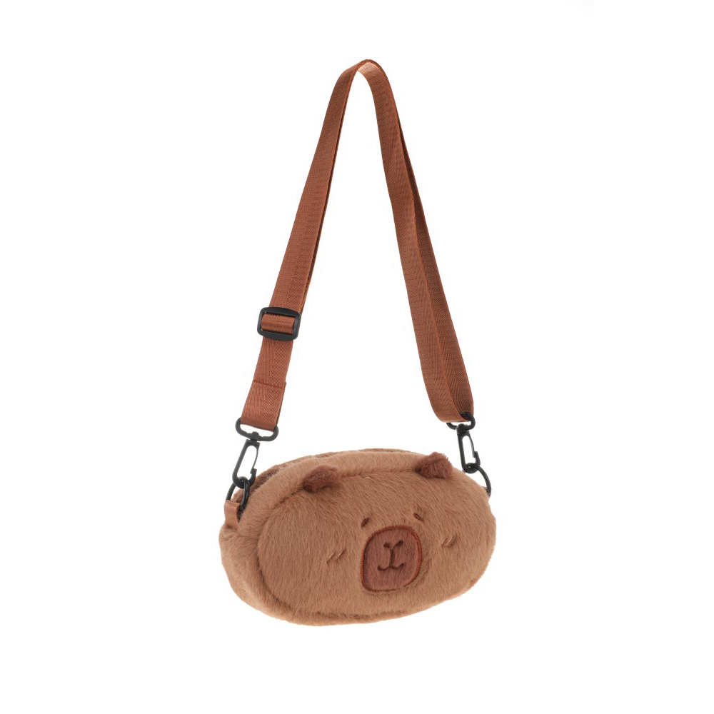 CARTERA PELUCHE CAPIBARA
