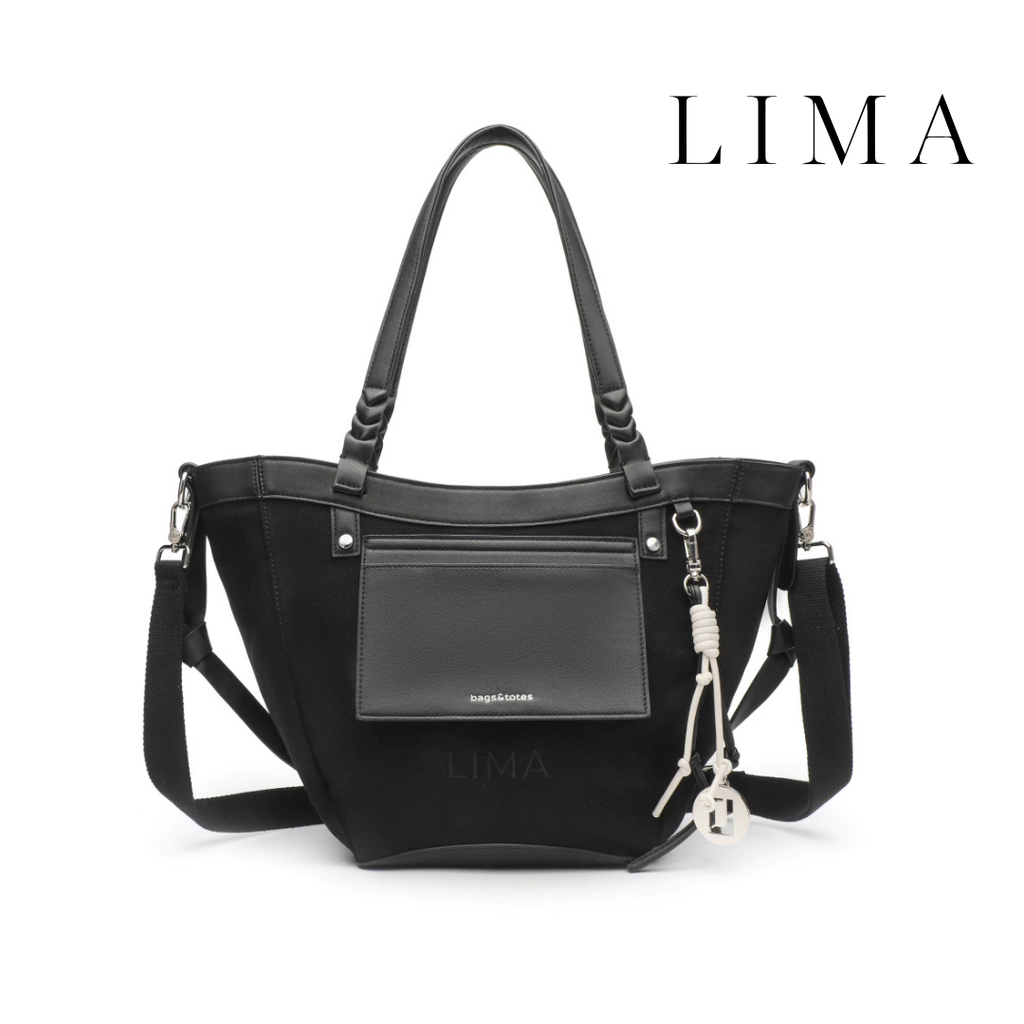 BOLSO TOTE BAG DE GABARDINA LIMA