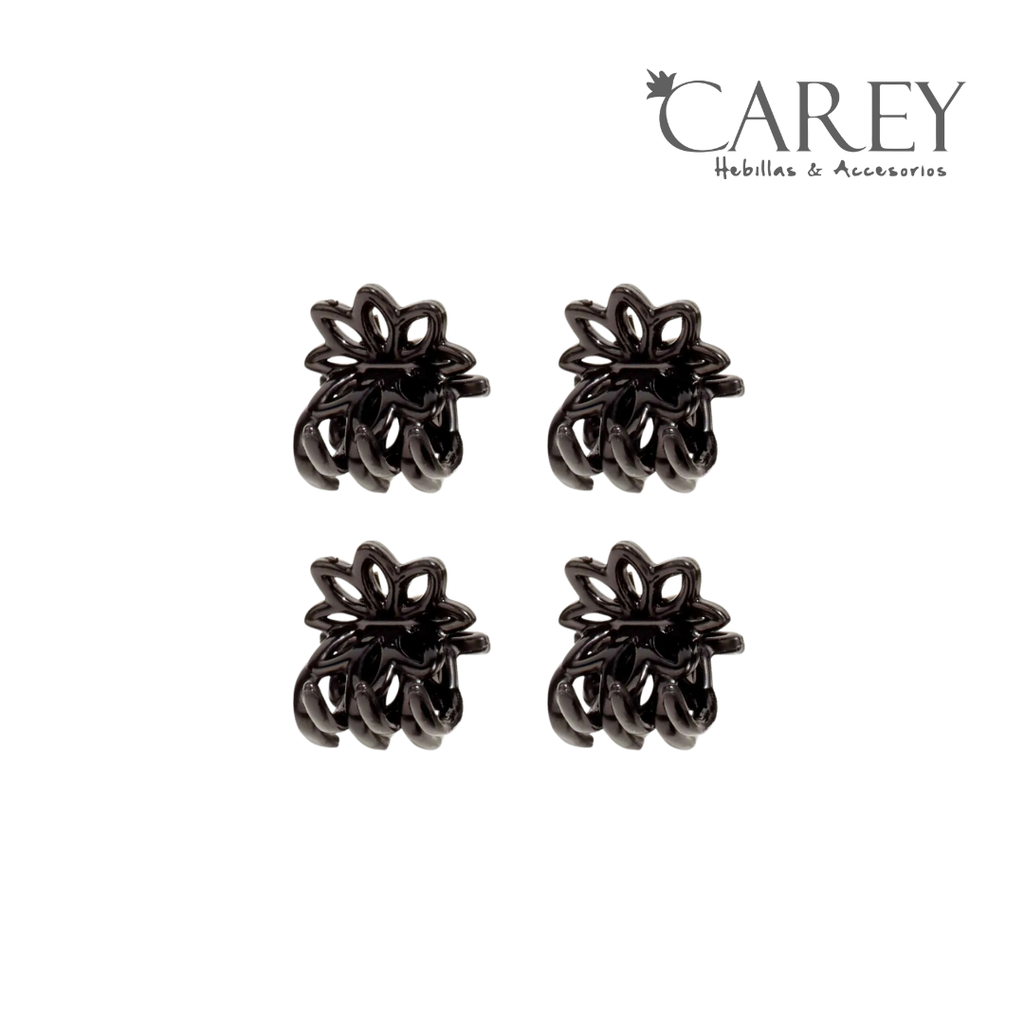 BROCHE PINZA MINI FLOR X4 CAREY