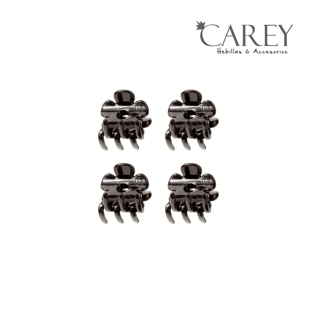 BROCHE PINZA MINI FLOR X4 CAREY