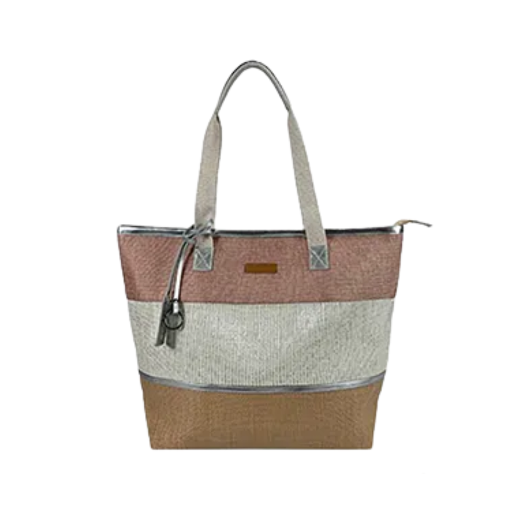 BOLSO CANASTO PLAYA CON LLAVERO