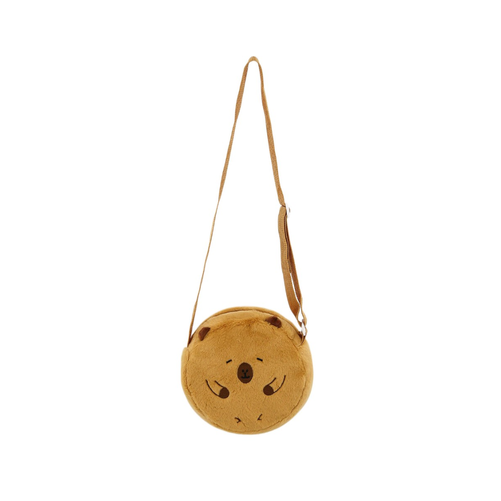 CARTERA BANDOLERA CAPIBARA PELUCHE