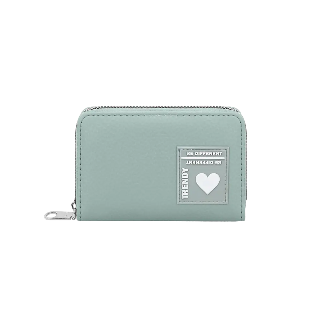 BILLETERA LISA CON APLIQUE TRENDY