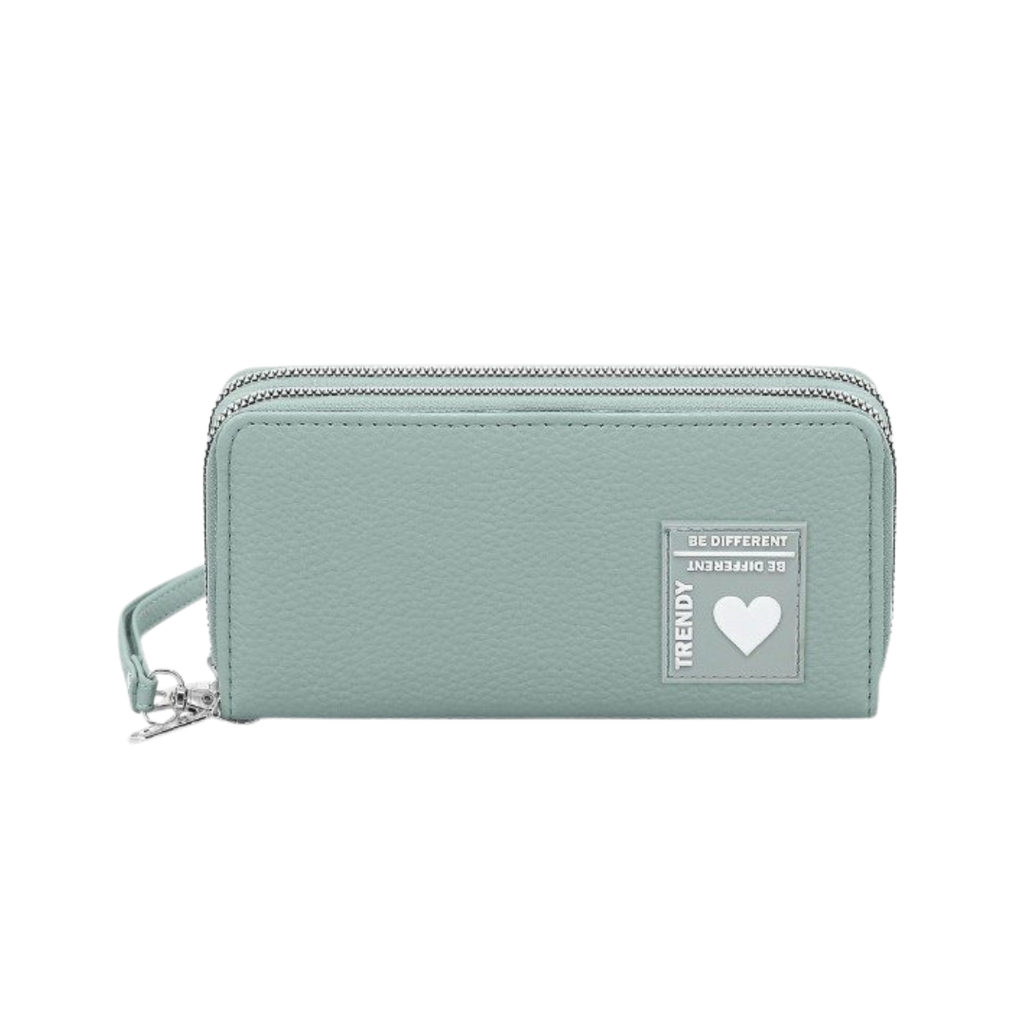 BILLETERA FICHERO CON APLIQUE TRENDY