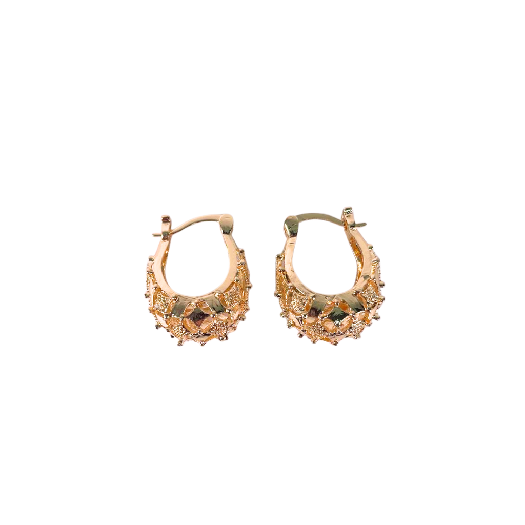 AROS DORADO INFLADO CON RELIEVE 25MM