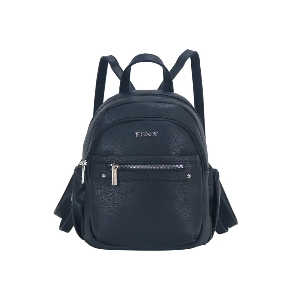 MOCHILA CON APLIQUE FRONTAL TRENDY