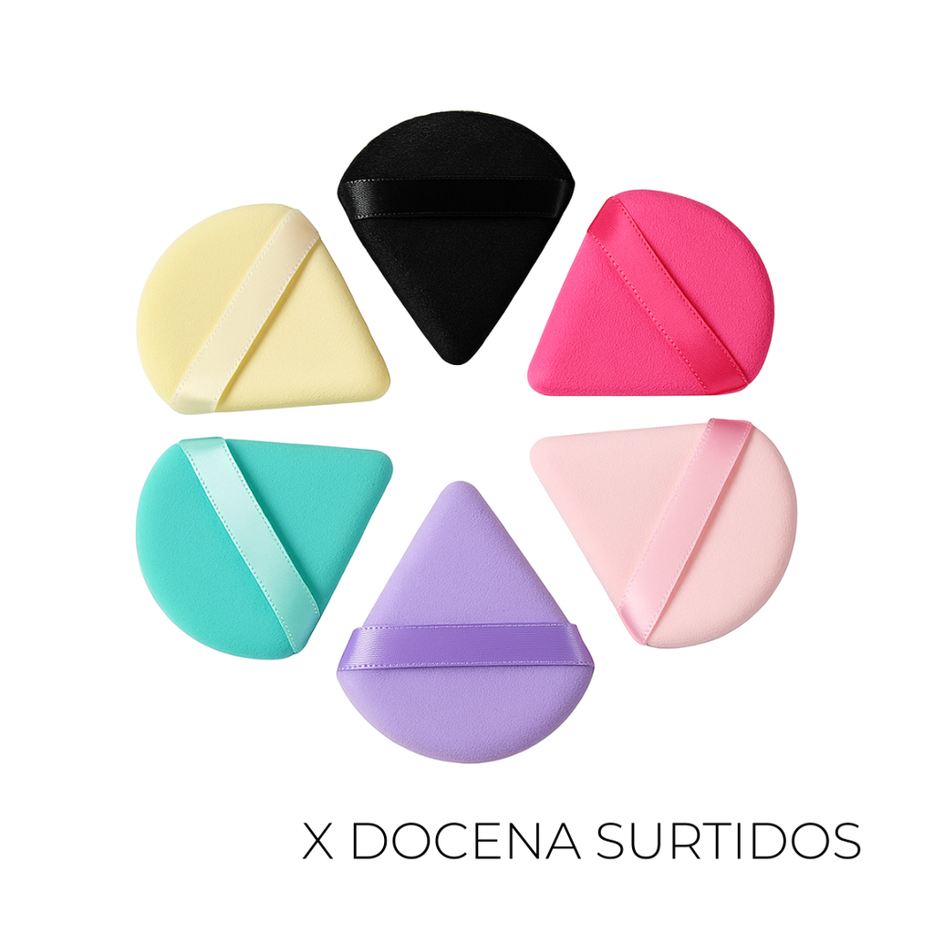 ESPONJA MAQUILLAJE X6 PACKAGING X12