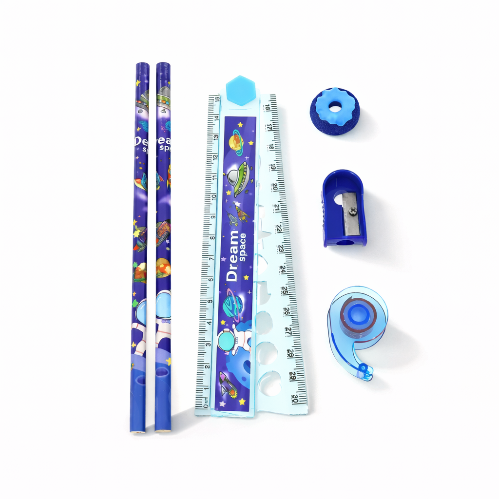 SET LAPIZ + REGLA SPACE TRENDY