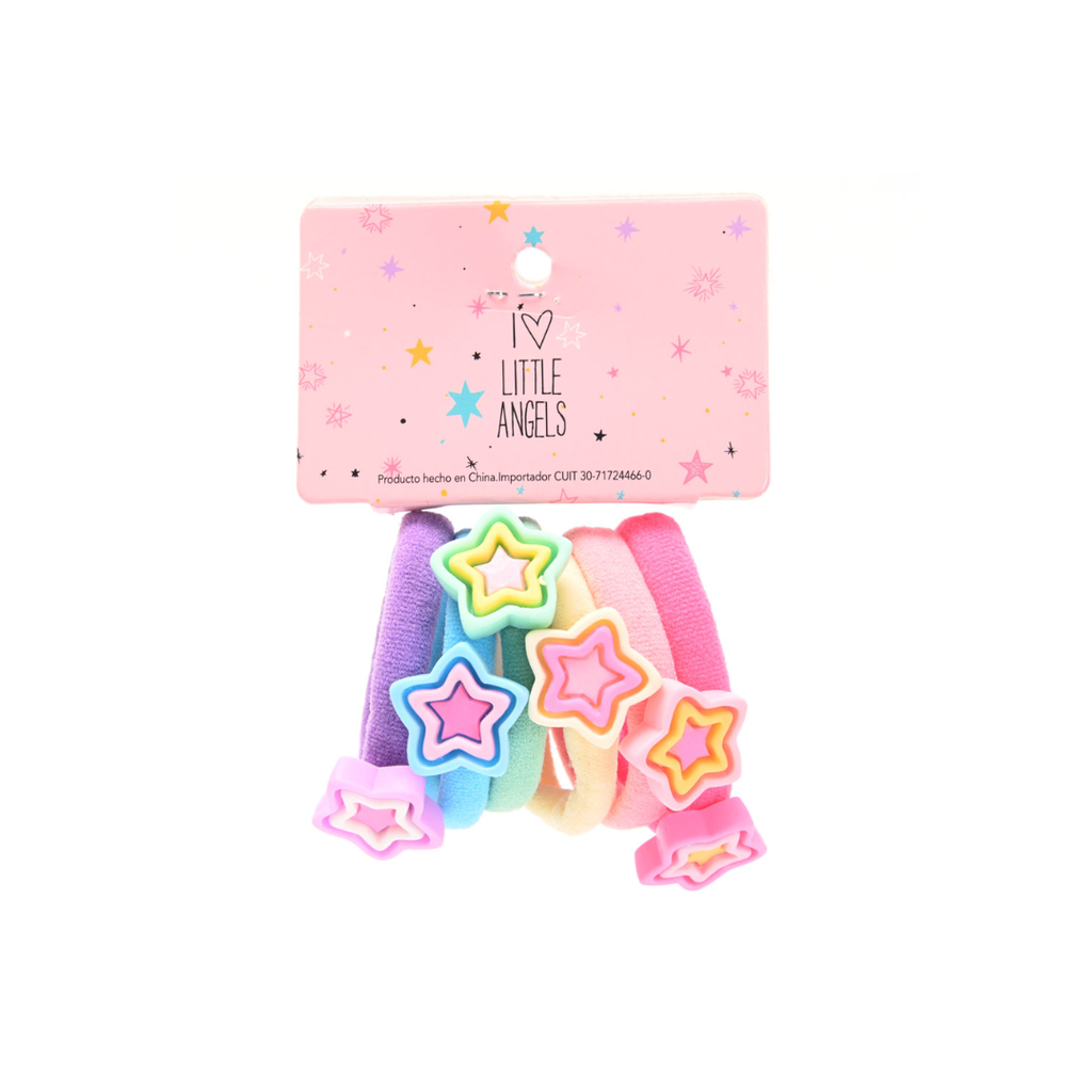 COLERO COLOR LISO CON APLIQUE ESTRELLA X6