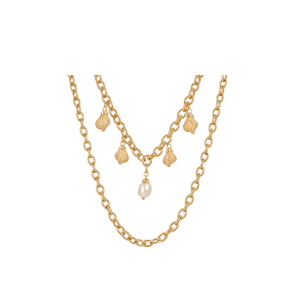 COLLAR MULTIDIJES DE MAR DORADO