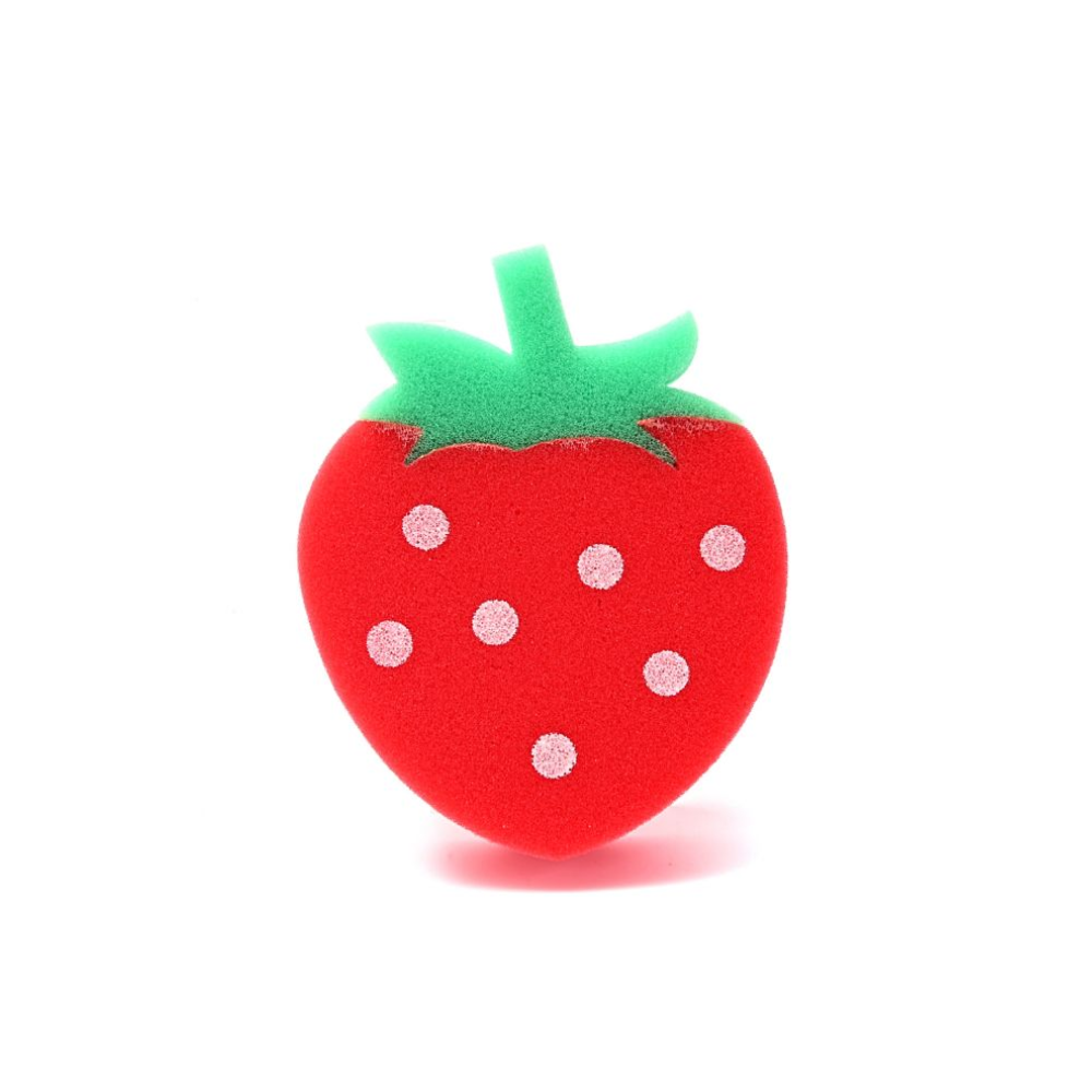 ESPONJA DE BAÑO FORMA FRUTILLA