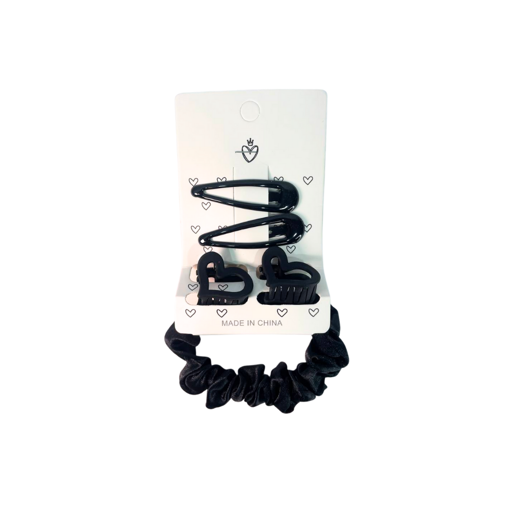 SET DE PELO SCUNZI + BROCHE + TIC TAC