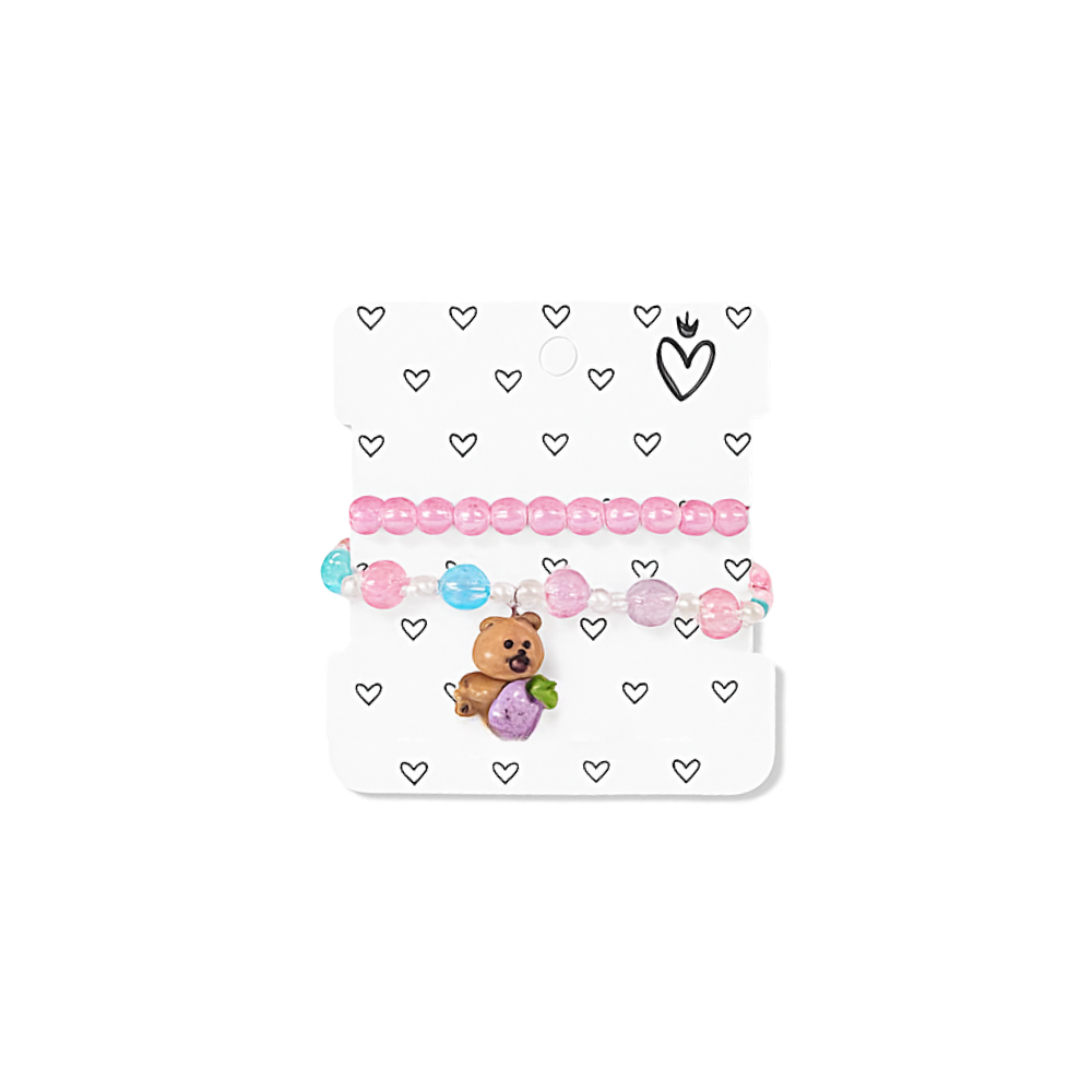 SET PULSERA INFANTIL CAPIBARA X2