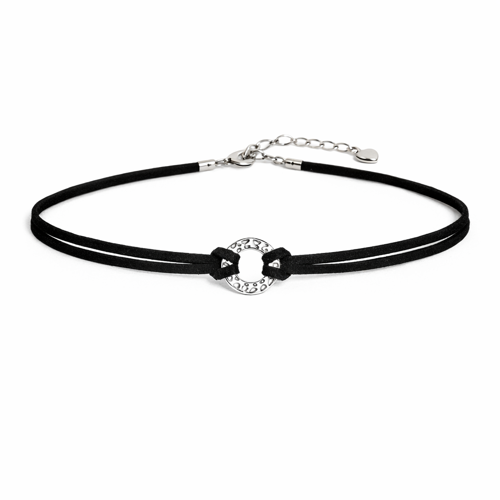 COLLAR CHOKER CON DIJE ENLAZADO