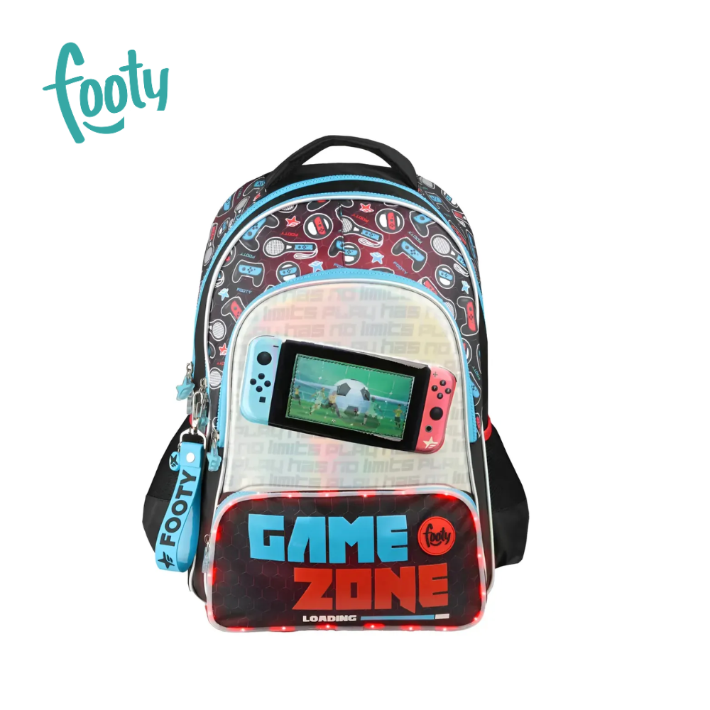 MOCHILA 18" LUZ LED GAME FOOTY