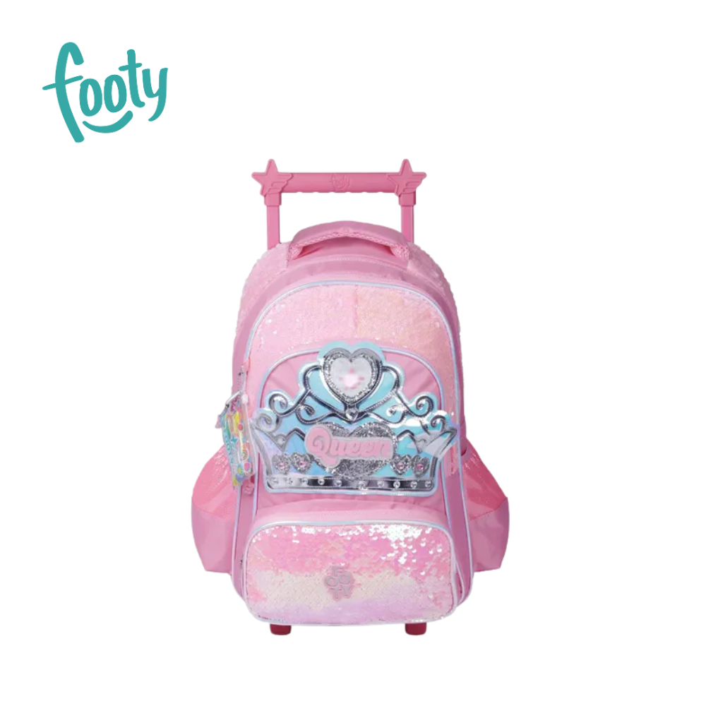 MOCHILA 18" CARRITO LUZ LED QUEEN FOOTY