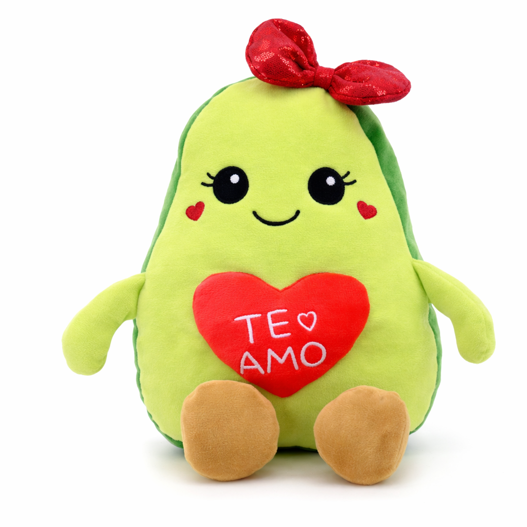PELUCHE PALTA CON CORAZON MOÑO