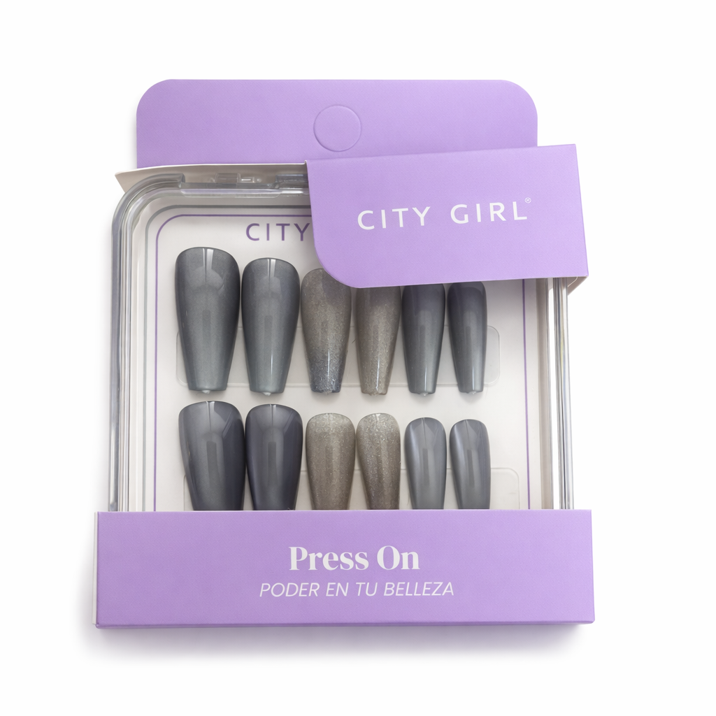 UÑAS PRESS ON BALLERINA OJO DE GATO