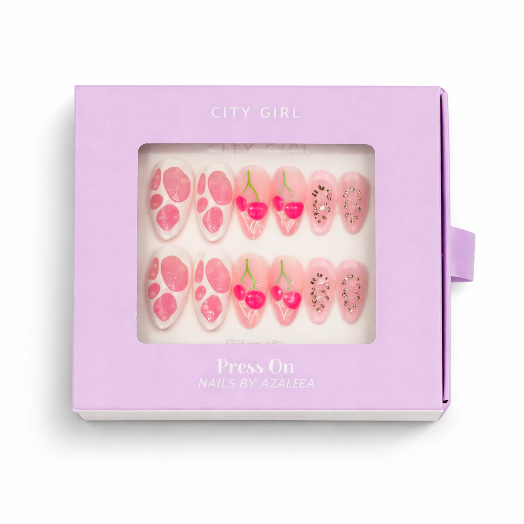 UÑAS PRESS ON ALMOND FRUTAL