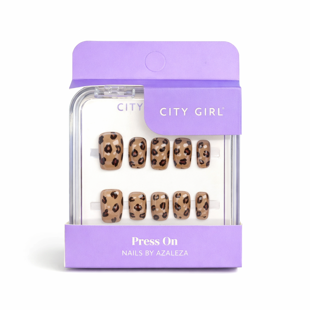 UÑAS PRESS ON CORTAS ANIMAL PRINT