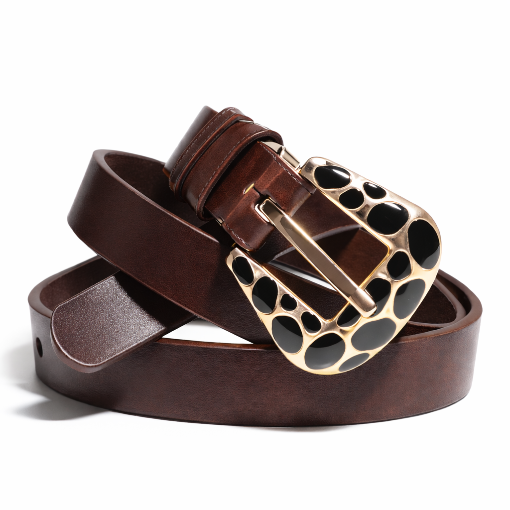 CINTO LISO CON HEBILLA ONIX