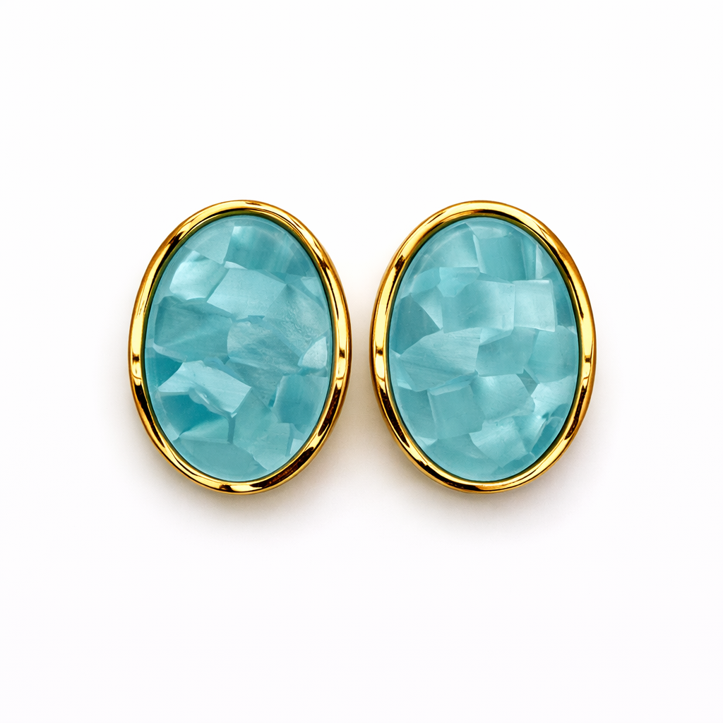 AROS CLIP OVALADOS MARMOLADO