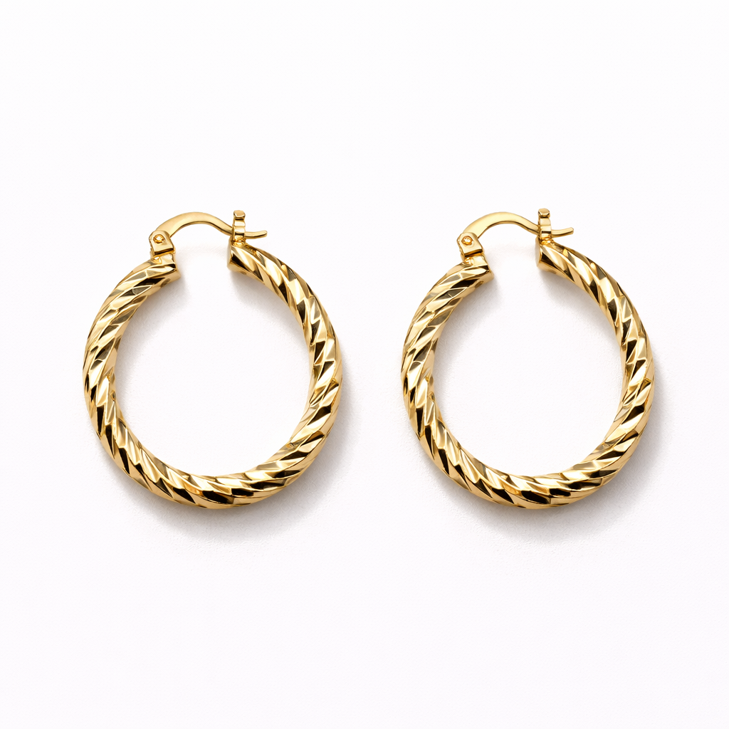 AROS ARGOLLA DORADO CON RELIEVE