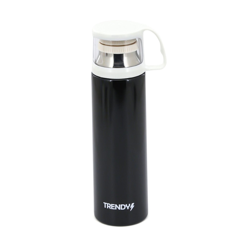 TERMO COLOR LISO CON VASO TRENDY