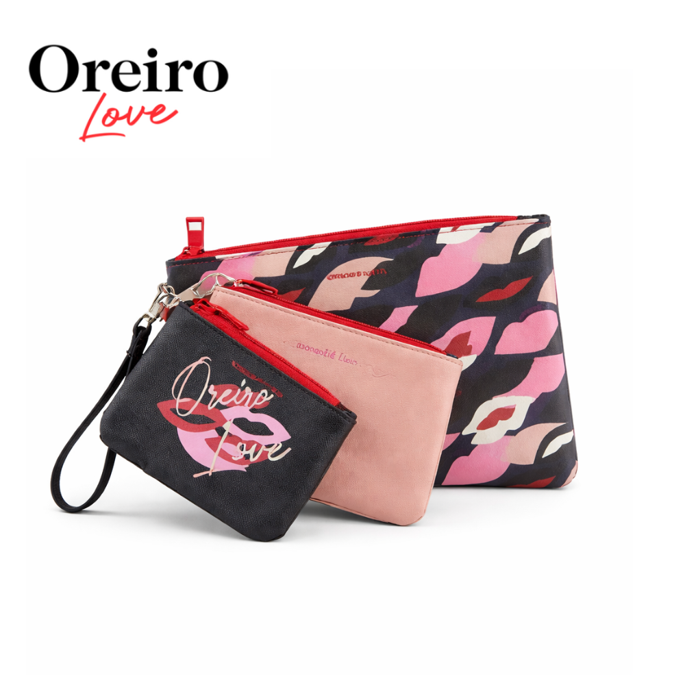 SET PORTACOSMETICO X3 OREIRO LOVE