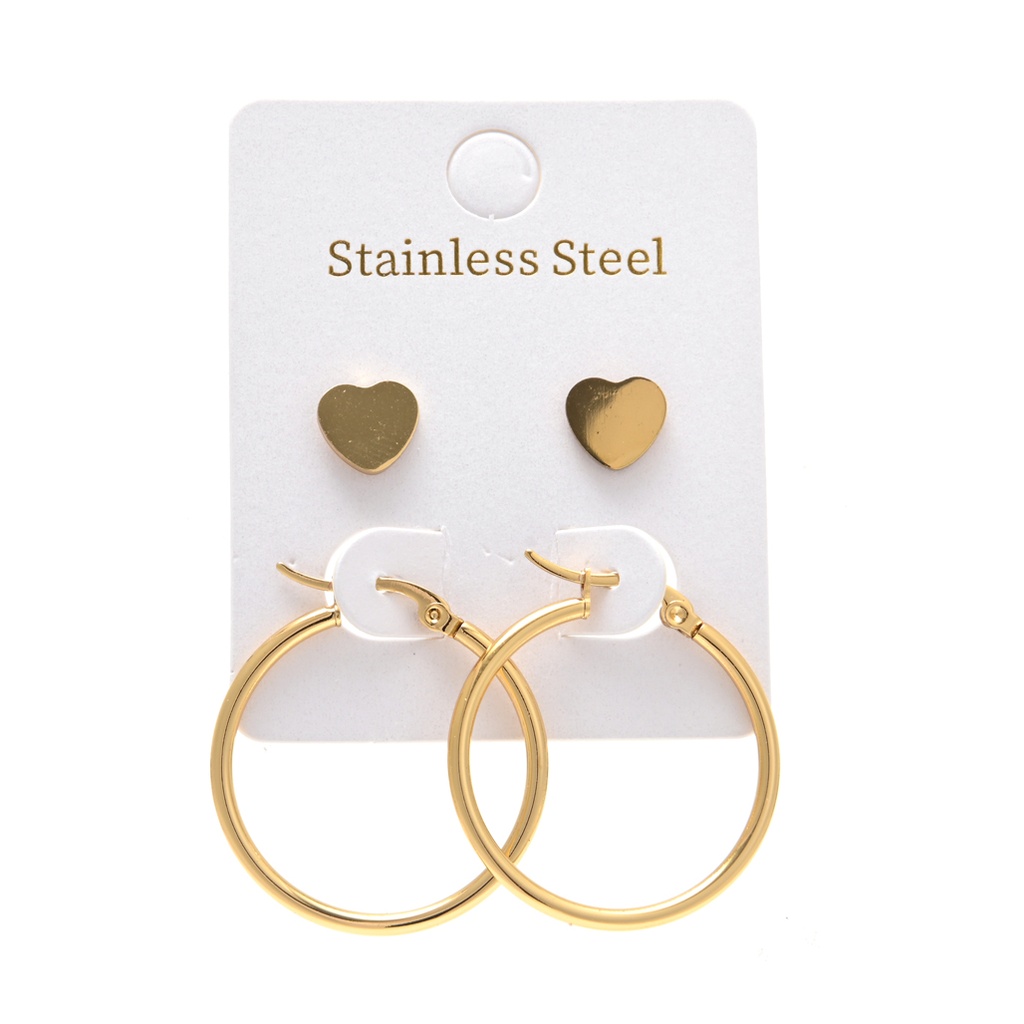 SET AROS X2 ARGOLLA ACERO QUIRURGICO