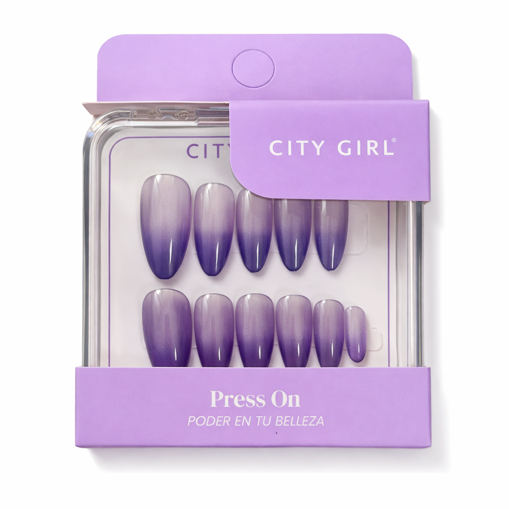 UÑAS PRESS ON ALMOND OJO DE GATO