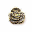 BROCHE PINZA FLOR CALADA COLOR