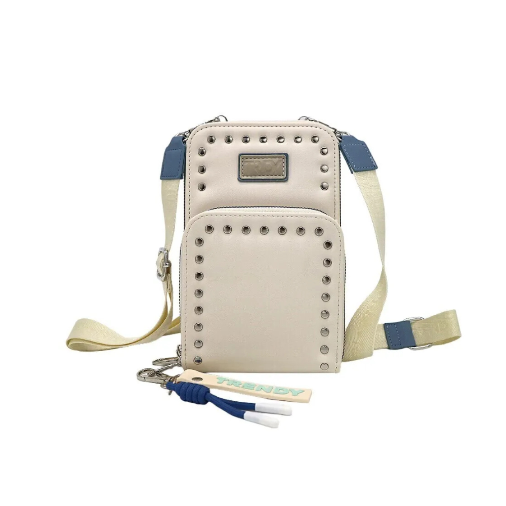 PORTACELULAR TACHAS APLIQUE FRONTAL TRENDY