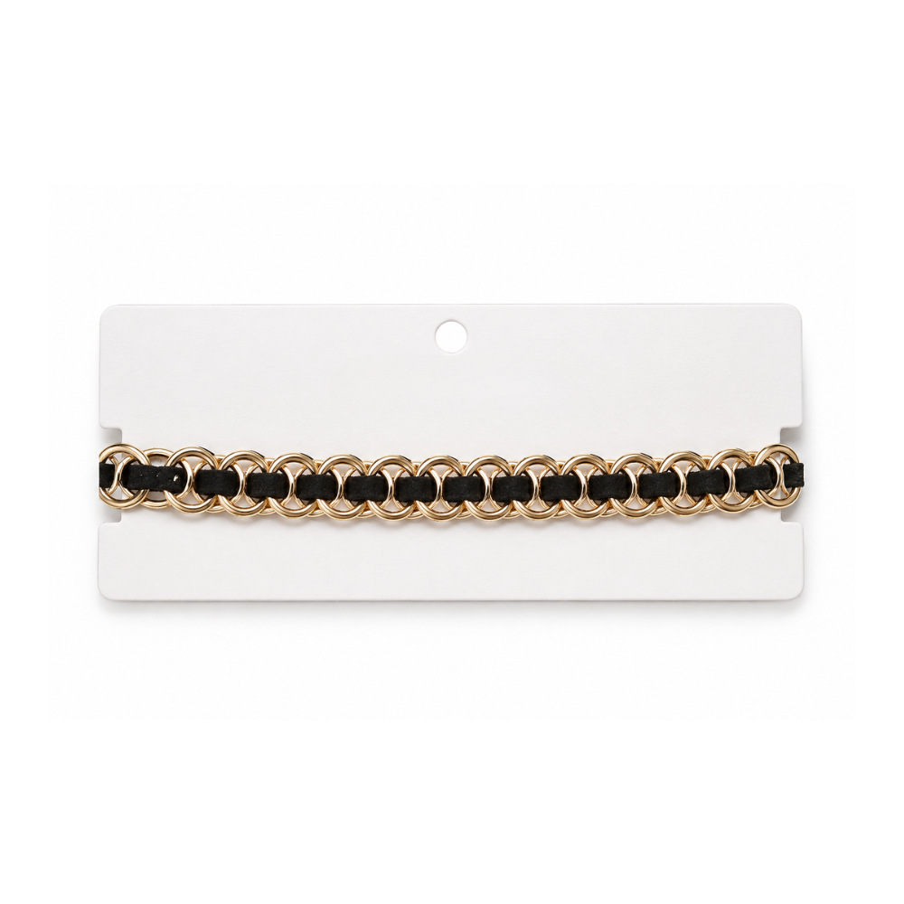 PULSERA CON CADENA CRUZADA