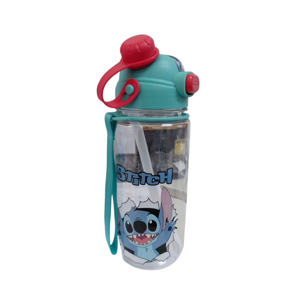 BOTELLA CON SORBETE Y CORREA STITCH