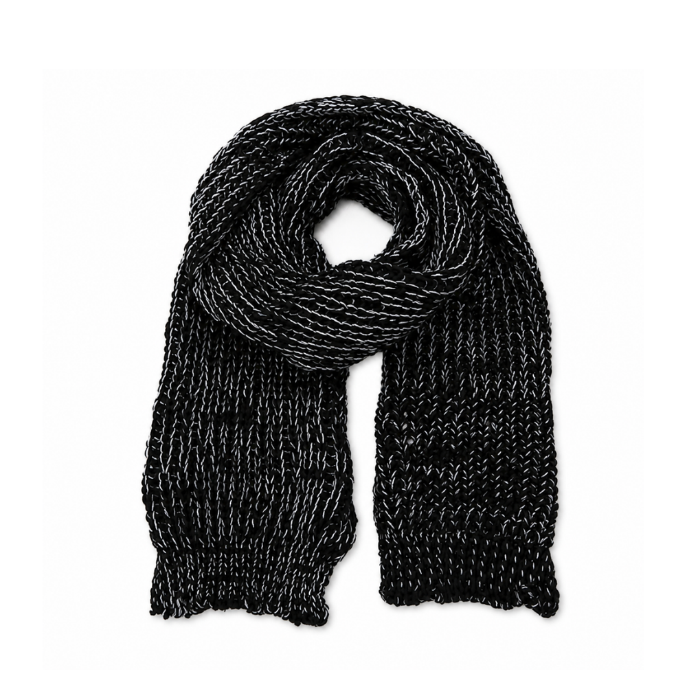 BUFANDA TRENZADA COLOR LISO TRENDY