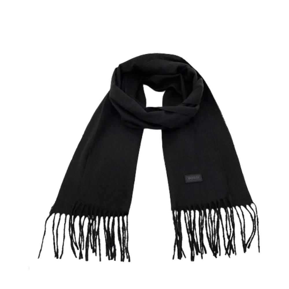 BUFANDA COLOR LISO APLIQUE BOSSI