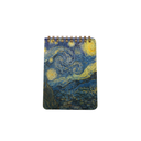 LIBRETA VAN GOGH METALIZADO CON ESPIRAL