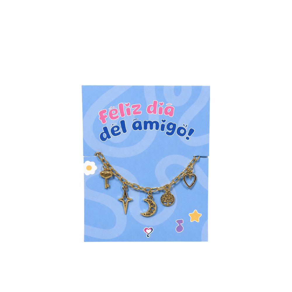 COMBO 7 DIA DEL AMIGO PULSERA DIJES