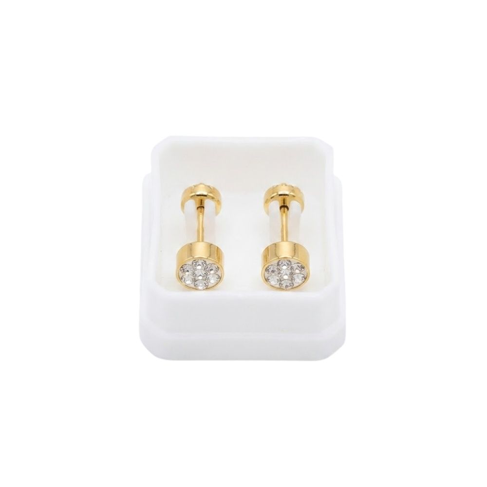 AROS ABRIDORES DORADO CON STRAS