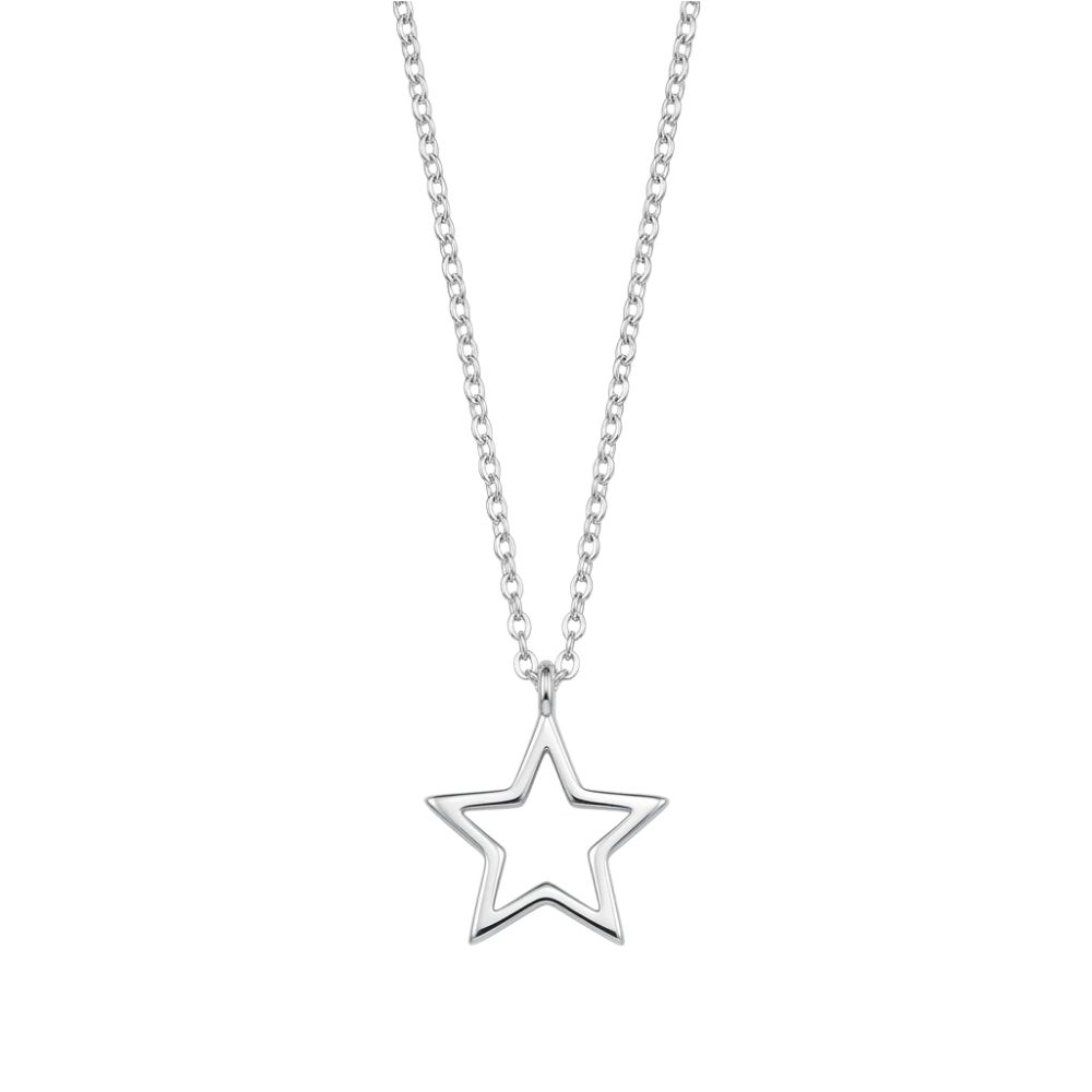 COLLAR ACERO BLANCOCON DIJE ESTRELLA
