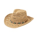 SOMBRERO DE RAFIA ESTILO VAQUERO