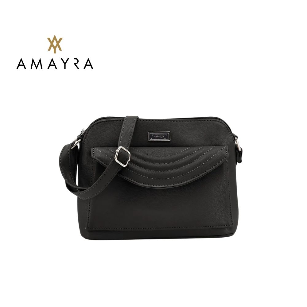 MINI BAG CON BOLSILLO FRONTAL CURVO Y DETALLE MATELASSÉ AMAYRA