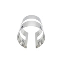 BRAZALETE RIGIDO DISEÑO DOBLE BANDA CALADA