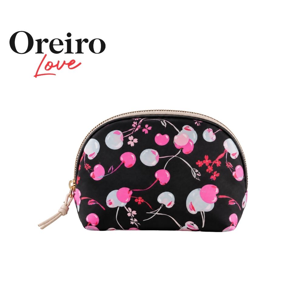 PORTACOSMÉTICO NECESER CHERRIES Y FLORES OREIRO LOVE