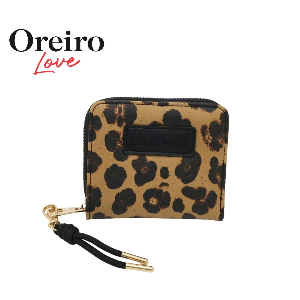 BILLETERA COMPACTA LEOPARDO OREIRO LOVE