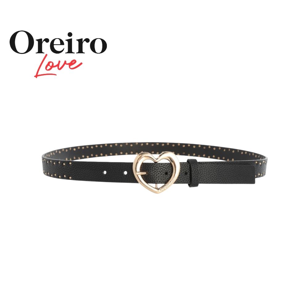 CINTO TACHAS PEQUEÑAS Y HEBILLA CORAZÓN OREIRO LOVE