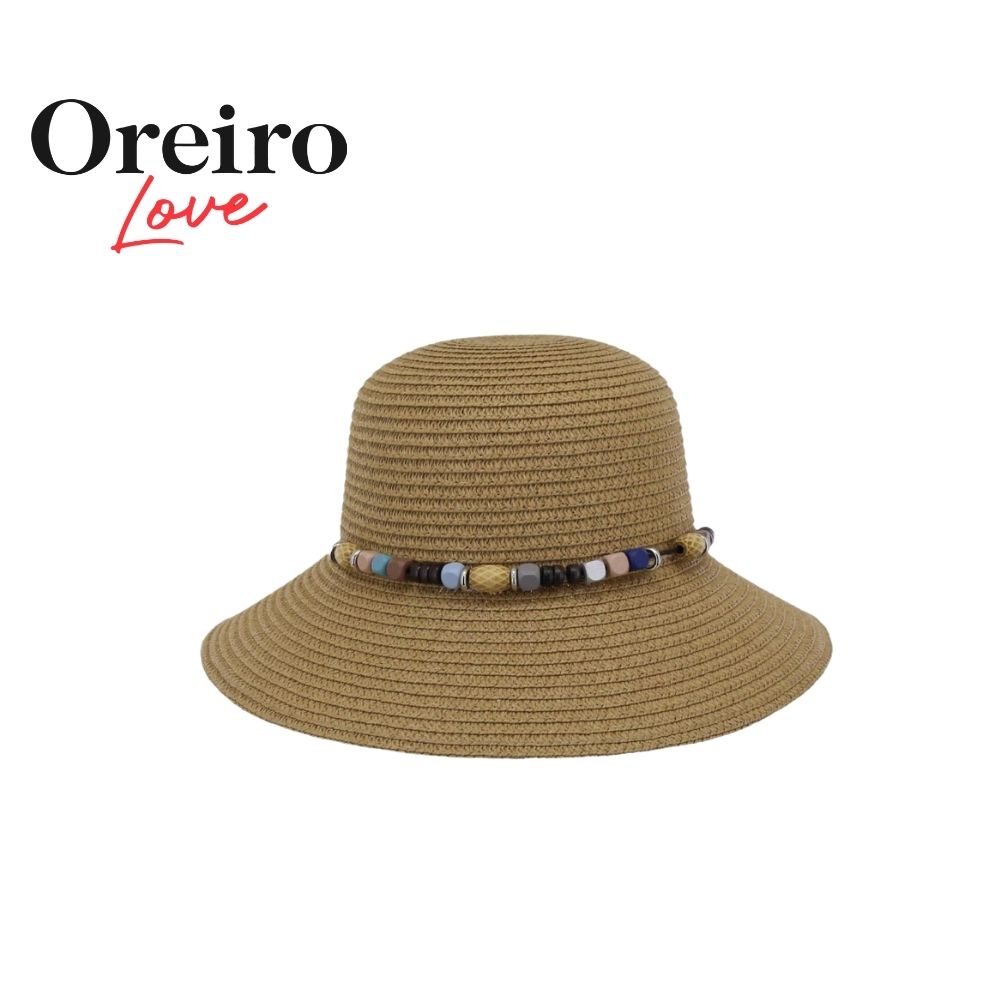 SOMBRERO CAPELINA CON COLLAR DE CUENCAS OREIRO LOVE