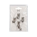 SET DE CUFFS PARA TRENZAS MARIPOSA